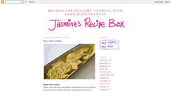 Desktop Screenshot of jasminesrecipebox.blogspot.com