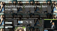 Desktop Screenshot of beautifulyoungcelebrities.blogspot.com