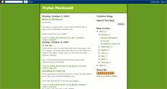 Desktop Screenshot of paytonmacdonald.blogspot.com