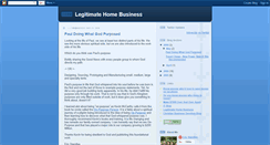 Desktop Screenshot of legithomebusiness.blogspot.com