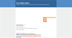 Desktop Screenshot of freehostingoffers.blogspot.com