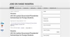 Desktop Screenshot of jobonhandedu.blogspot.com
