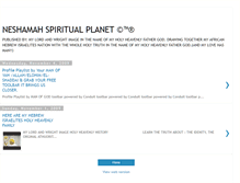 Tablet Screenshot of neshamahspiritualplanet.blogspot.com