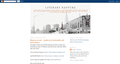 Desktop Screenshot of literaryrapture.blogspot.com