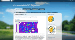 Desktop Screenshot of gvsig-argentina.blogspot.com