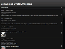 Tablet Screenshot of gvsig-argentina.blogspot.com