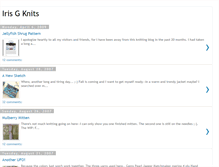 Tablet Screenshot of irisgknits.blogspot.com