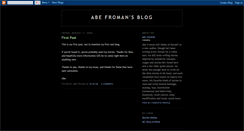 Desktop Screenshot of abe-fromans-blog.blogspot.com