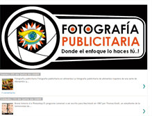 Tablet Screenshot of fotografiapublicitarialuz.blogspot.com