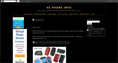 Desktop Screenshot of 4gphoneinfo.blogspot.com