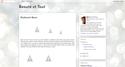 Desktop Screenshot of beautetout.blogspot.com