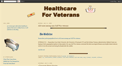 Desktop Screenshot of healthcareforveterans.blogspot.com