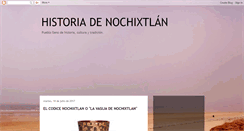 Desktop Screenshot of leyendaehistoriadenochixtlan.blogspot.com