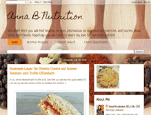 Tablet Screenshot of annabnutrition.blogspot.com