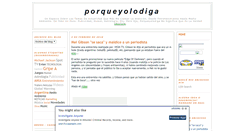 Desktop Screenshot of porqueyolodiga.blogspot.com