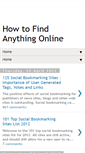 Mobile Screenshot of howtofindanythingonline.blogspot.com