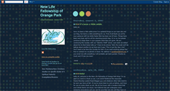 Desktop Screenshot of newlifeorangepark.blogspot.com