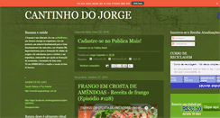 Desktop Screenshot of cantinhodojorge-jorge.blogspot.com