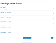 Tablet Screenshot of foto-boys-before-flowers.blogspot.com