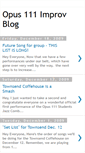 Mobile Screenshot of opus111improvblog.blogspot.com