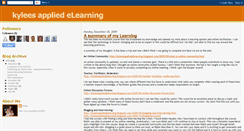 Desktop Screenshot of kyleesappliedelearning.blogspot.com