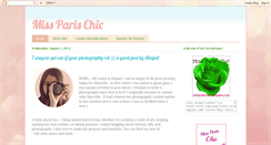 Desktop Screenshot of missparischic.blogspot.com