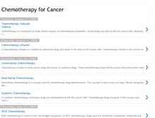 Tablet Screenshot of chemotherapyforcancer.blogspot.com