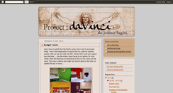 Desktop Screenshot of projectdavinci.blogspot.com