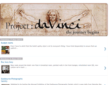 Tablet Screenshot of projectdavinci.blogspot.com