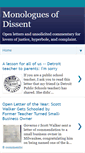 Mobile Screenshot of monologuesofdissent.blogspot.com