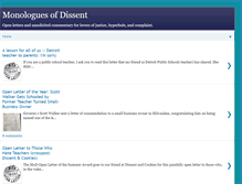 Tablet Screenshot of monologuesofdissent.blogspot.com