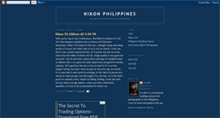 Desktop Screenshot of nikonphilippines.blogspot.com