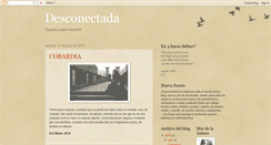 Desktop Screenshot of desconectada29.blogspot.com