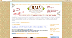 Desktop Screenshot of invitaciones-maia.blogspot.com