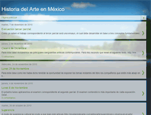 Tablet Screenshot of historiadelarteenmex.blogspot.com