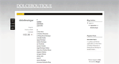 Desktop Screenshot of dolceboutique.blogspot.com