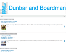 Tablet Screenshot of dunbarandboardman.blogspot.com