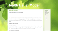 Desktop Screenshot of health-belief-model.blogspot.com