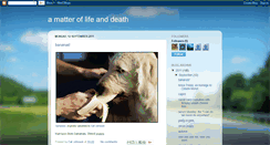 Desktop Screenshot of amatteroflifeanddeath.blogspot.com