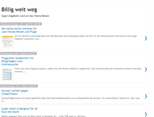 Tablet Screenshot of billigweitweg.blogspot.com