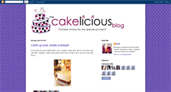 Desktop Screenshot of cakelicious-blog.blogspot.com