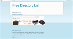 Desktop Screenshot of freedirectorylist450.blogspot.com