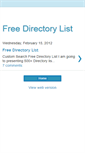 Mobile Screenshot of freedirectorylist450.blogspot.com