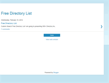 Tablet Screenshot of freedirectorylist450.blogspot.com