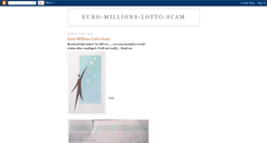 Desktop Screenshot of euro-millions-lotto-scam.blogspot.com