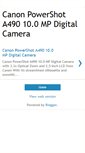 Mobile Screenshot of powershot-a490.blogspot.com