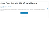 Tablet Screenshot of powershot-a490.blogspot.com