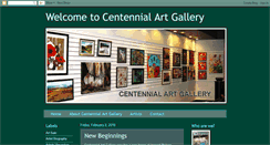 Desktop Screenshot of centennialartgallery.blogspot.com