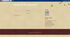 Desktop Screenshot of hanna-omakotionneni.blogspot.com
