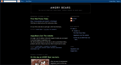 Desktop Screenshot of angrybears.blogspot.com